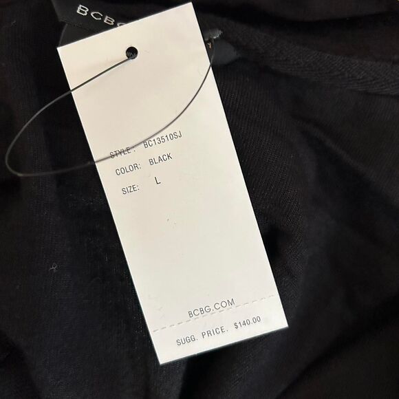 VINTAGE Y2K BCBG Women's Black Velour Tracksuit - Picture 7 of 8